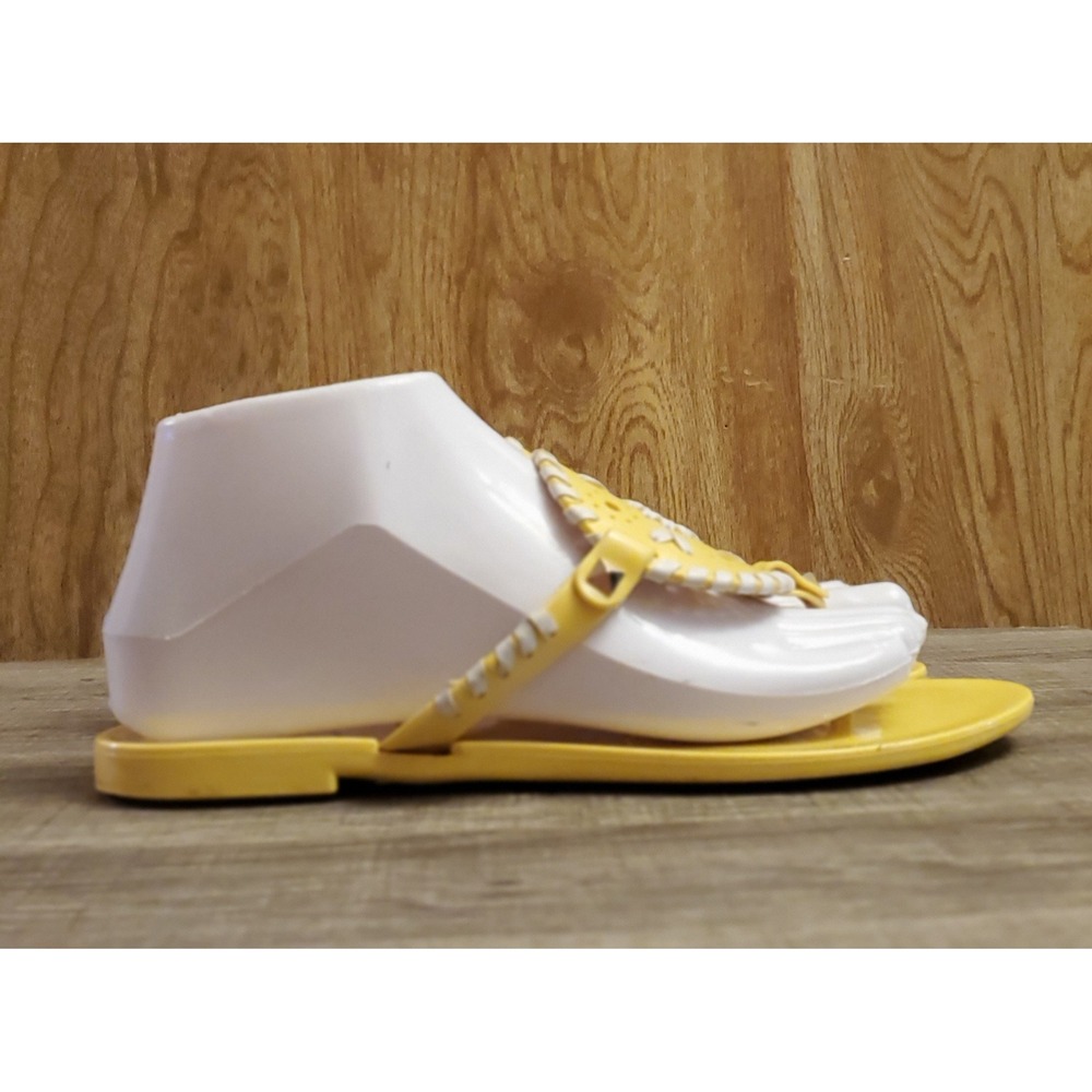 Jack Rogers Georgica Thong Sandals Women's Size 7 Yellow